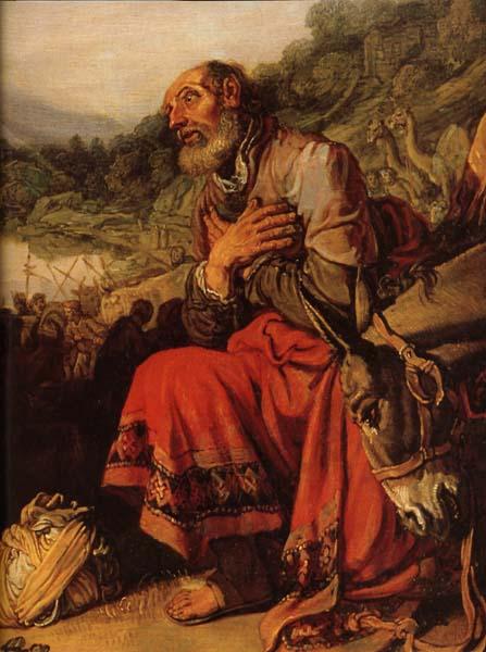 LASTMAN, Pieter Pietersz. Detail of Abraham on the Way to Canaan oil painting picture